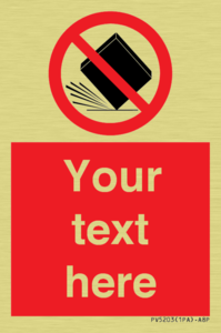 Custom Do Not Drop Sign